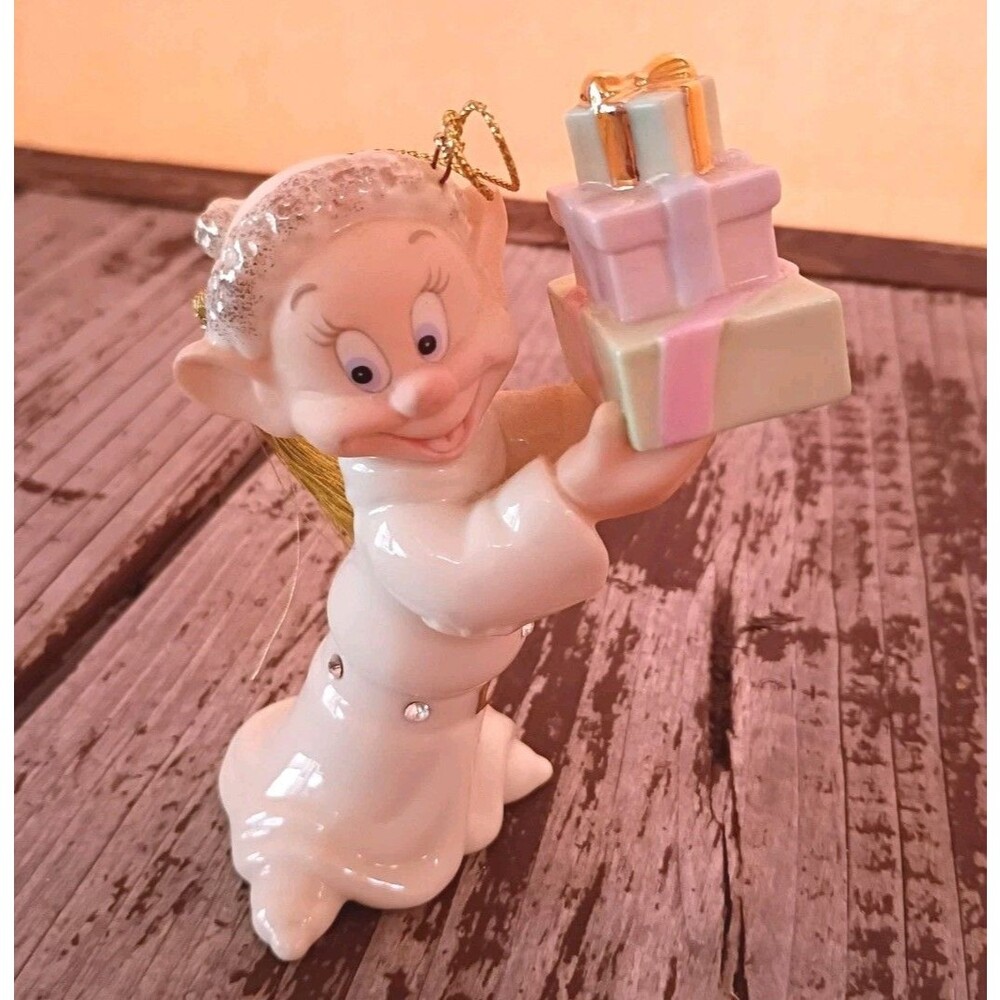Lenox Disney "Dopeys Holiday Surprise" Christmas Ornament 2000 No Box/Cert